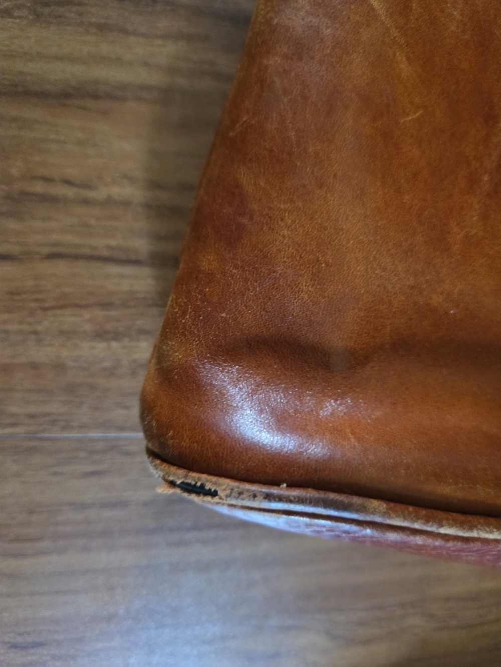 Genuine Alessia Italian Leather Brown Saddle Messenger Bag - Picture 15 of 15